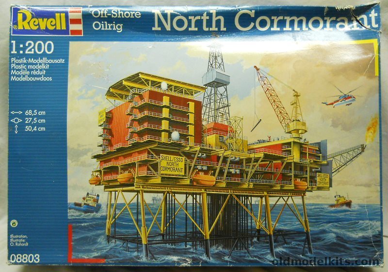 Revell 1/200 North Cormorant Off-Shore Oil Rig, 08803 plastic model kit